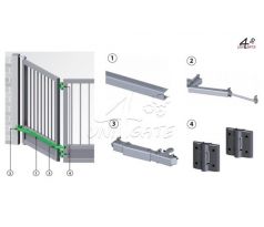 Komponenty pro výrobu skládací brány do 5m