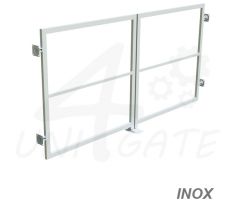 Dvoukřídlá brána nerezová bez / vč. sloupků INOX