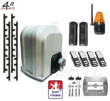 Sestava pohonu pro posuvnou bránu - set MIO 500 do 500kg komplet vč. ozubených hřebenů