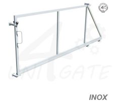 Posuvná samonosná brána nerezová bez / vč. sloupků INOX
