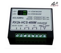 Přijímač 2-kanálový, RX KPA2, 433 MHz, univerzální